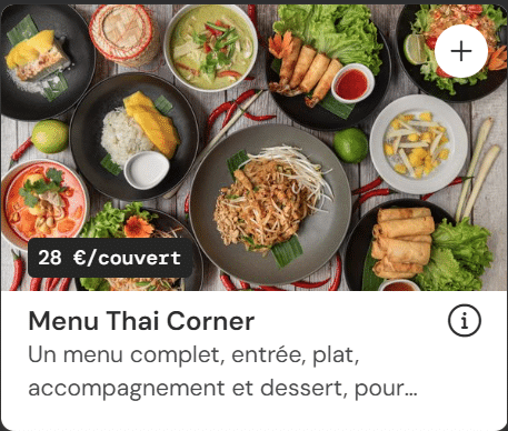 Menu Thai Corner