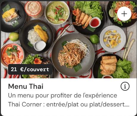 Menu Thai